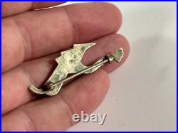 Antique John Deer Hand Plow advertising brooch pin button tractor Antique John Deer Hand Plow advertising brooch pin button tractor