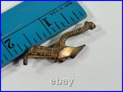 Antique John Deer Hand Plow advertising brooch pin button tractor Antique John Deer Hand Plow advertising brooch pin button tractor