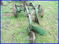 Antique John Deere No. 50, 51 or 52 Moldboard Plow 12 Iron Wheels