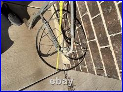 Antique Single Wheel Cultivator Plow Garden Tool Early John Deere Style