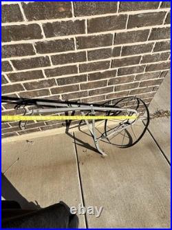Antique Single Wheel Cultivator Plow Garden Tool Early John Deere Style