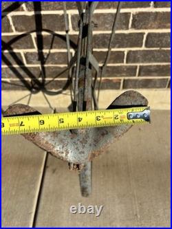 Antique Single Wheel Cultivator Plow Garden Tool Early John Deere Style