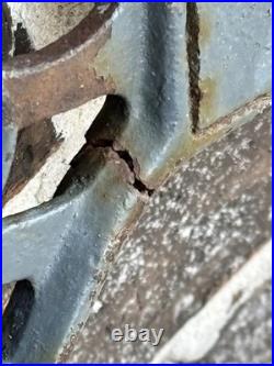 Antique Single Wheel Cultivator Plow Garden Tool Early John Deere Style