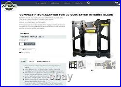 Artillian 23-DFHA John Deere Compact Quik-Tatch Hitch Plow Adaptor