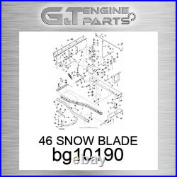 BG10190 46 SNOW BLADE fits JOHN DEERE (New OEM)