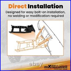 Black Plow Mount for John Deere UTV 2000-2024 Steel Corrosion Resistant