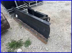 Cat Skid Steer Snow Plow 86 177-1990 Snowplow Lightly Used OEM Hydraulic Angle