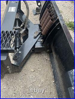 Cat Skid Steer Snow Plow 86 177-1990 Snowplow Lightly Used OEM Hydraulic Angle