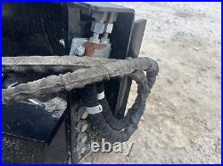 Cat Skid Steer Snow Plow 86 177-1990 Snowplow Lightly Used OEM Hydraulic Angle