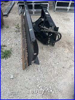 Cat Skid Steer Snow Plow 86 177-1990 Snowplow Lightly Used OEM Hydraulic Angle