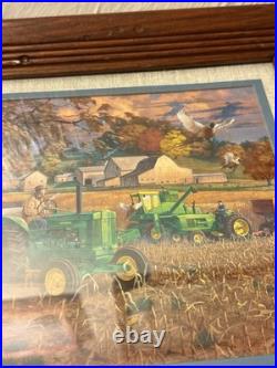 Charles Freitag Bumper Crop Series 60, John Deere 4020 Tractor Plowing Set EUC