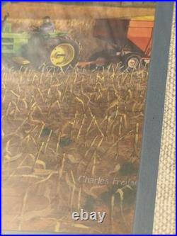 Charles Freitag Bumper Crop Series 60, John Deere 4020 Tractor Plowing Set EUC