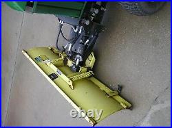 Complete 54 hydraulic 4 way snow plow setup for a John Deere 430 weights chains