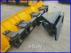 DEMO! 10.5' PA LD Arctic Sectional Snow Plow Power Angle Skid steer attachment