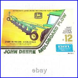 ERTL John Deere Moldboard Plow Model Kit 1/25 Scale Item 8012 NEW Sealed