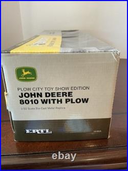Ertl John Deere 1/32 Scale 8010 Tractor Withplow Farm Toy Show Edition 2009