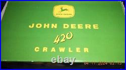 Ertl John Deere 420 Crawler 1/16 Scale Diecast Plow City Farm Toy Show 1998 NIB Ertl John Deere 420 Crawler 1/16 Scale Diecast Plow City Farm Toy Show 1998 NIB