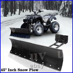 Fit Polaris Sportsman 335/400/450/500 Steel Blade ATV UTV 45 inch Snow Plow Kit