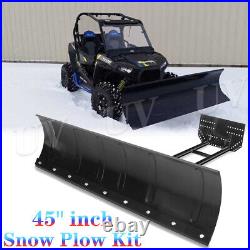 Fit Polaris Sportsman 335/400/450/500 Steel Blade ATV UTV 45 inch Snow Plow Kit