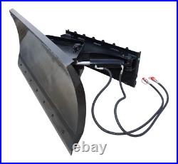 Future 72 Snow Plow Blade Hydraulic Powered Swing -Bobcat Skid Steer Attachment