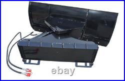 Future 72 Snow Plow Blade Hydraulic Powered Swing -Bobcat Skid Steer Attachment