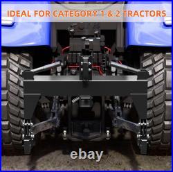 GARVEE 3000 LBS 3 Point Quick Hitch Black Category 0 1 Tractor Attachment New