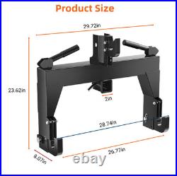 GARVEE 3000 LBS 3 Point Quick Hitch Black Category 0 1 Tractor Attachment New