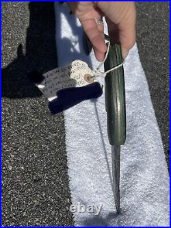 Hand forged 50's Era John Dear Tractor Plow Disc9.6 Oz green Camp Wood Handle