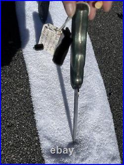 Hand forged 50's Era John Dear Tractor Plow Disc9.6 Oz green Camp Wood Handle