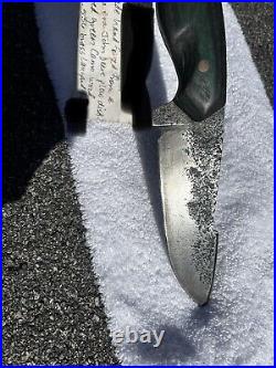 Hand forged 50's Era John Dear Tractor Plow Disc9.6 Oz green Camp Wood Handle