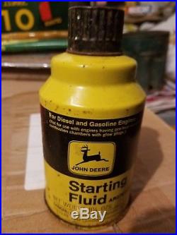Hard to Find John Deere Starting Fluid Can Sign Oil Gas Farm Tractor Plow Engine