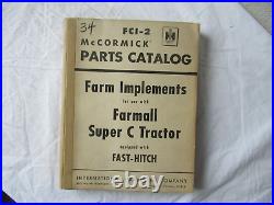 International Farmall C fast hitch implements mower planter plow parts catalog