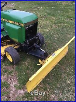 JOHN DEERE 316 317 318 322 330 332 Lawn Tractor Hydraulic 54 Front Plow Blade