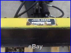 JOHN DEERE 420 430 GARDEN TRACTOR 54 INCH SNOW BLADE PLOW WithPOWER ANGLE NICE