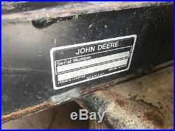 JOHN DEERE 54 Front Hydraulic Lift Angle Blade Snow Plow 425 445 455 quick tach