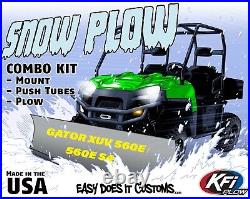 JOHN DEERE GATOR XUV 560E & XUV 560E S4 ALL KFI UTV 66 Snow Plow Combo Kit