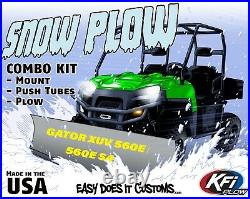 JOHN DEERE GATOR XUV 560E and XUV 560E S4 ALL KFI UTV 60 Snow Plow Combo Kit