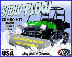 JOHN DEERE GATOR XUV 590M & XUV 590M S4 ALL KFI UTV 66 Snow Plow Combo Kit