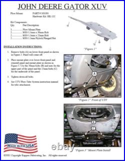 JOHN DEERE GATOR XUV 855E ALL YEARS KFI UTV 72 Snow Plow Combo Kit JOHN DEERE GATOR XUV 855E ALL YEARS KFI UTV 72 Snow Plow Combo Kit