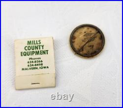 JOHN DEERE Inventor Of The Steel Plow Pinback Button Pin 1896 RARE VERSION JOHN DEERE Inventor Of The Steel Plow Pinback Button Pin 1896 RARE VERSION