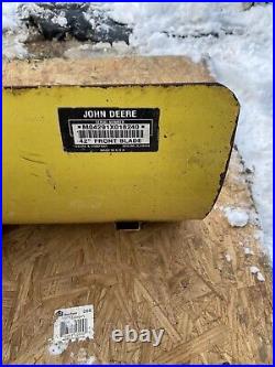 John Deer Lt155 42 Complete Plow With Mounting Bracket John Deer Lt155 42 Complete Plow With Mounting Bracket