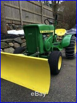 John Deere 110 Garden Tractor Snow Plow Model 42