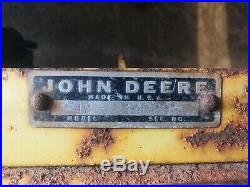 John Deere 110 Round Fender Plow Very Nice