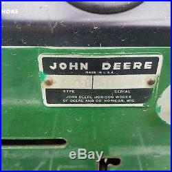 John Deere 110 garden tractor 39 mower 42 snow plow 1972