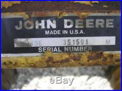 John Deere 112 Tractor Mower 43E 42 Snow Plow Dirt Dozer Blade
