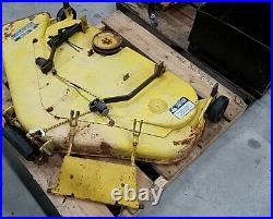 John Deere 112 withElectric lift, 39 mower 43 snow plow and 37A snow blower with w