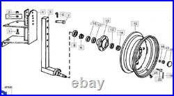 John Deere 1350 1450 2350 2450 moldboard plow gauge wheel axle-hub-mounting brkt