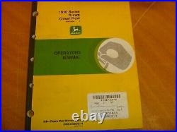 John Deere 1610 Chisel Plow Owner Operator Manual OMN200034