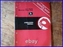 John Deere 1610 Series Mounted Chisel Plow Owner Operator Manual OMN159458