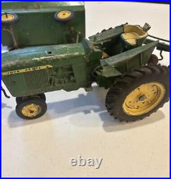 John Deere 1970s ERTL Tractor Plow Cart -4 Pieces Vintage USA Cast iron